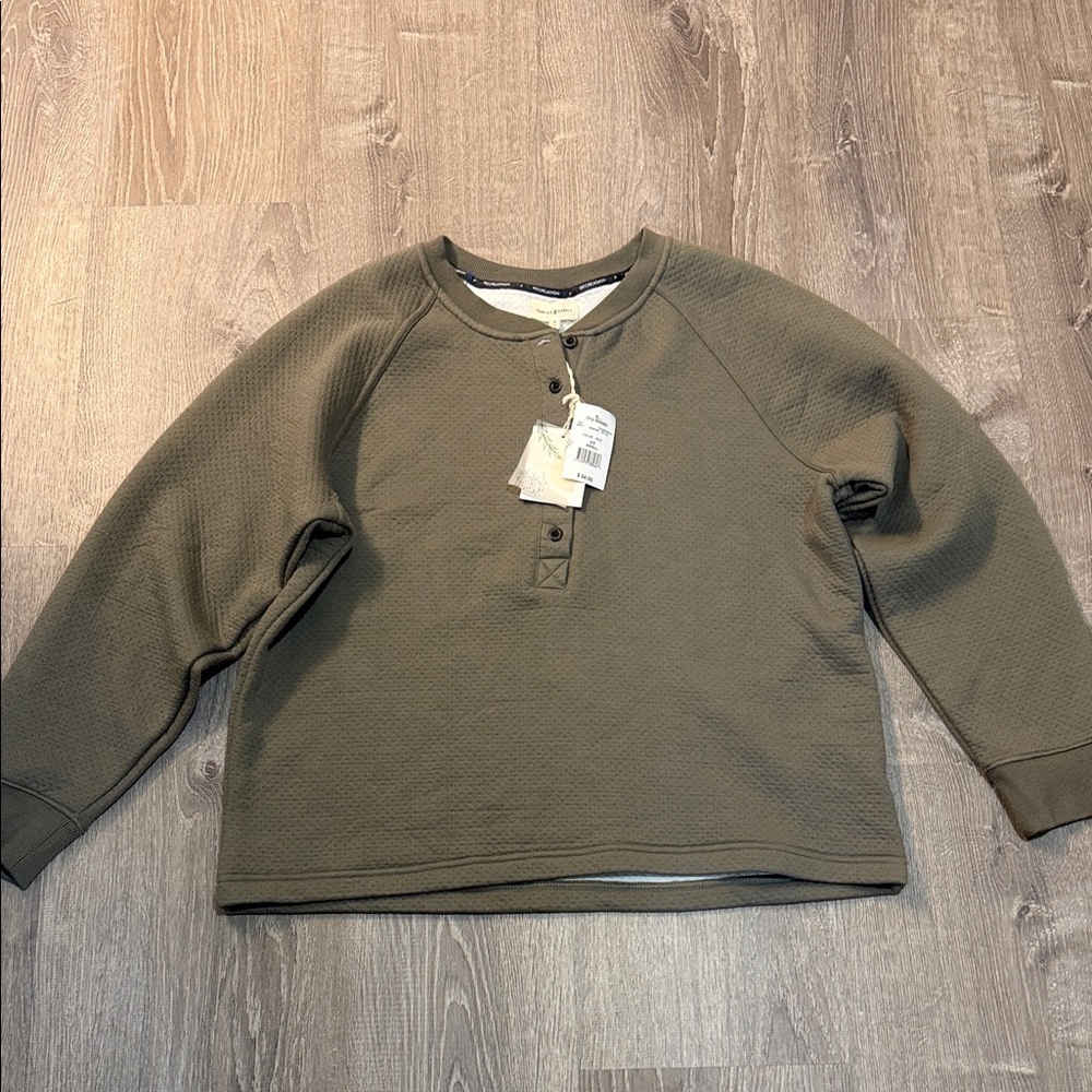 Thread & Supply Olive Sweatshirt Size Small